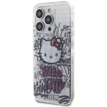 Hello Kitty HKHCP13XHDGPHT tvrda futrola IML Kitty On Bricks Graffiti za iPhone 13 Pro Max bijela