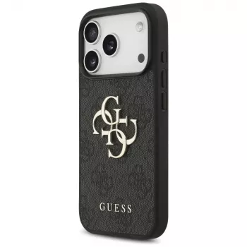 GUESS 4G Big Logo zaštitna futrola za iPhone 17 Pro / 18 Pro - crna