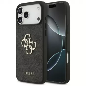 GUESS 4G Big Logo futrola za iPhone 17 Pro Max / 18 Pro Max - crna