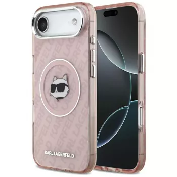 Karl Lagerfeld IML Choupette Head Logo MagSafe futrola za iPhone Air ružičasta
