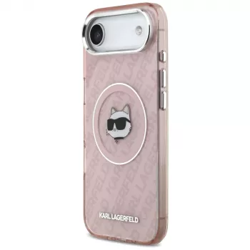 Karl Lagerfeld IML Choupette Head Logo MagSafe futrola za iPhone Air ružičasta