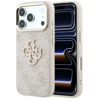 GUESS 4G & Big Resin Logo futrola za iPhone 17 Pro / 18 Pro - ružičasta