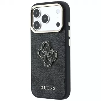 GUESS 4G & Big Resin Logo futrola za iPhone 17 Pro / 18 Pro - crna