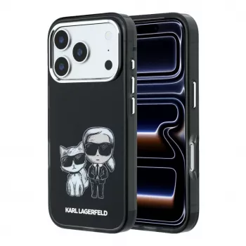 Karl Lagerfeld IML Karl & Choupette Bodies Sketch Print MagSafe futrola za iPhone 18 Pro / 17 Pro - crna