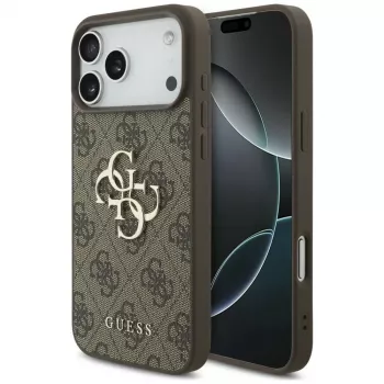 GUESS 4G Big Logo stražnja futrola za Apple iPhone 17 Pro / 18 Pro - smeđa