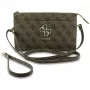 GUESS 4G Big Logo smeđa PU kožna crossbody torbica za telefon s pretincima za kartice