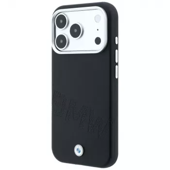 BMW Sign Inclined Deboss Letters MagSafe Case for iPhone 18 Pro / 17 Pro - Black