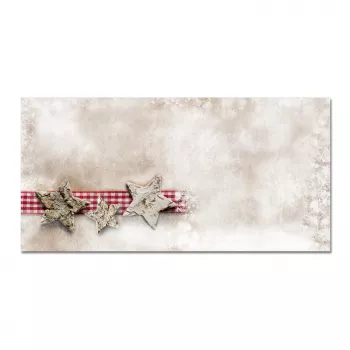 Sigel DU049 božićna omotnica DIN long (DL, 110 x 220 mm), Winter Chalet, smeđe/crvena, 90 g/m²
