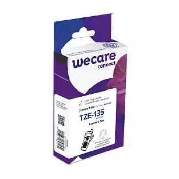 ARMOR WECARE kompatibilna Brother TZe-135 bijela na prozirnoj traci za etikete 12mm x 8m