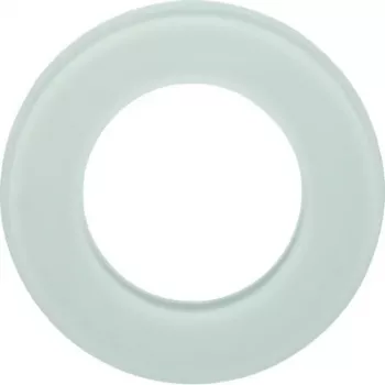 Hager WTD7180GWG jednodijelni stakleni okvir, serija Glas, polar bijela