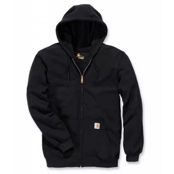 Carhartt Midweight Hooded Zip majica s kapuljačom na patentni zatvarač crna