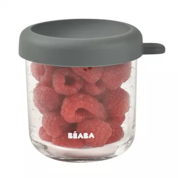 BEABA staklena posuda za čuvanje s hermetičkim poklopcem 250 ml Mineral