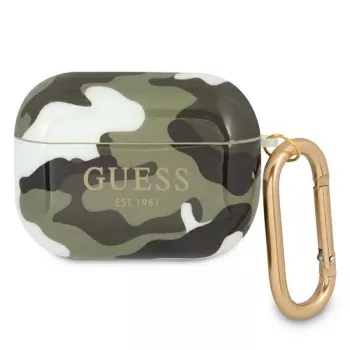 GUESS GUAPUCAMA AirPods Pro maska zelena/khaki Camo kolekcija