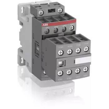 ABB NF44E pomoćni kontaktor, 4NO+4NC, 24-60V AC/20-60V DC elektronički svitak, vijčani priključci, za DIN tračnicu