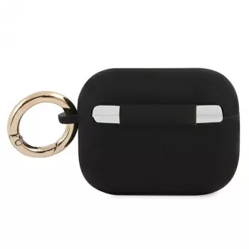 GUESS GUAPSSSK AirPods Pro maska crna silikonska Vintage Script