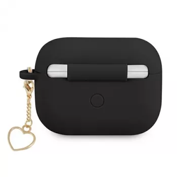 GUESS GUAPLSCHSK AirPods Pro maska crna silikonska Charm Heart Collection