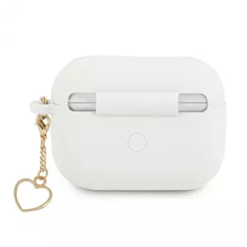 Guess GUAPLSCHSH AirPods Pro maska bijela silikonska Charm Heart Collection