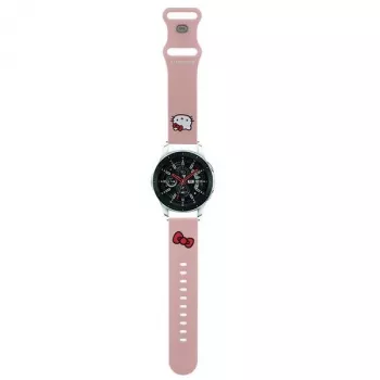 Hello Kitty univerzalna silikonska narukvica 22mm pink dizajn glave Kitty