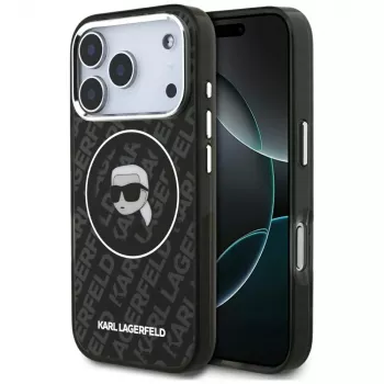 Karl Lagerfeld IML Karl Head Logo MagSafe maska za iPhone 17 Pro Max crna