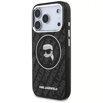 Karl Lagerfeld IML Karl Head Logo MagSafe maska za iPhone 17 Pro Max crna