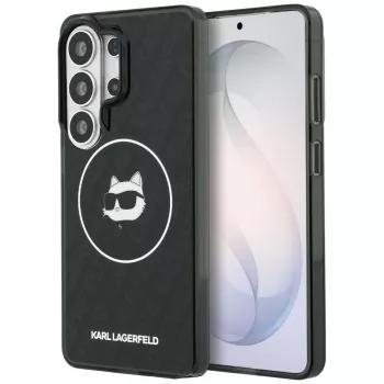 Karl Lagerfeld IML Repeated Choupette MagSafe maska za Samsung Galaxy S26 Ultra, crna