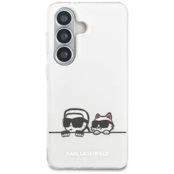 Karl Lagerfeld IML Peekaboo Karl & Choupette MagSafe futrola za Samsung Galaxy S26, prozirna