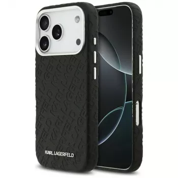 Karl Lagerfeld FW Stamped Karl MagSafe futrola za Apple iPhone 17 Pro crna