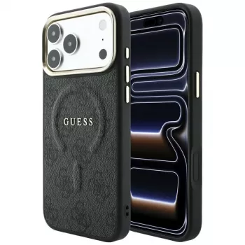 GUESS Embossed 4G Classic MagSafe futrola za iPhone 17 Pro Max / 18 Pro Max - crna