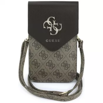 GUESS Graines 4G & Classic Logos torbica za telefon smeđa