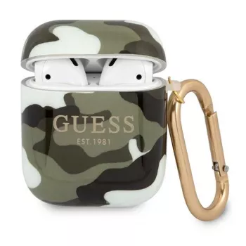 GUESS Camo Collection AirPods 1/2 futrola zelena/khaki
