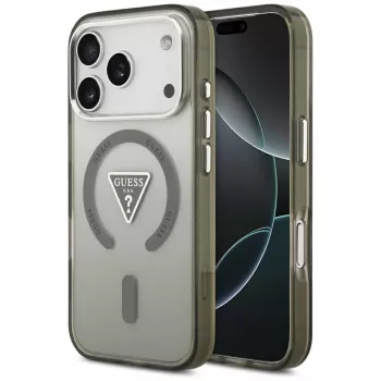 GUESS IML Gradient Triangle Logo MagSafe futrola za iPhone 17 Pro - khaki