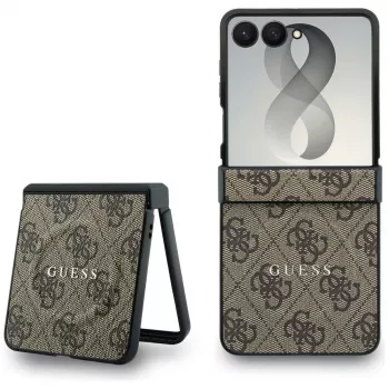 GUESS 4G Classic MagSafe futrola za Samsung Galaxy Z Flip5 – smeđa
