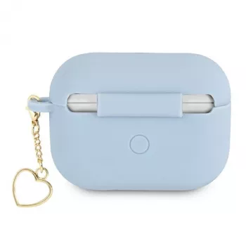 Guess GUAPLSCHSB AirPods Pro futrola plava silikon Charm Heart Collection