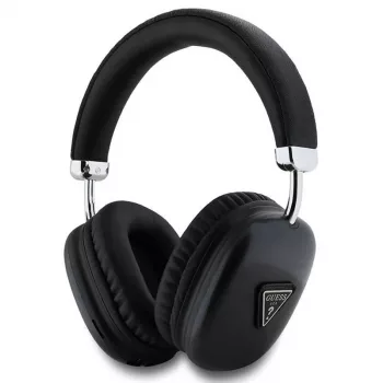 GUESS Bluetooth 5.3 Over-Ear slušalice s metalnim trokutastim logom - crne
