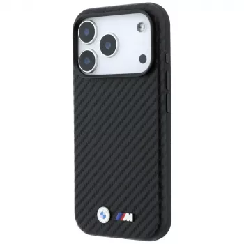 BMW M Carbon Metal Logo MagSafe futrola za iPhone 18 Pro Max / 17 Pro Max - crna