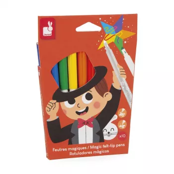 Janod Magic flomasteri koji mijenjaju boju, 10 boja