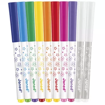 Janod Magic flomasteri koji mijenjaju boju, 10 boja