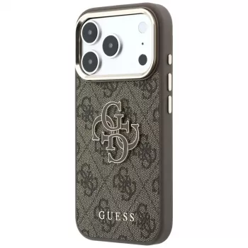 GUESS 4G & Big Resin Logo futrola za iPhone 17 Pro / 18 Pro - smeđa