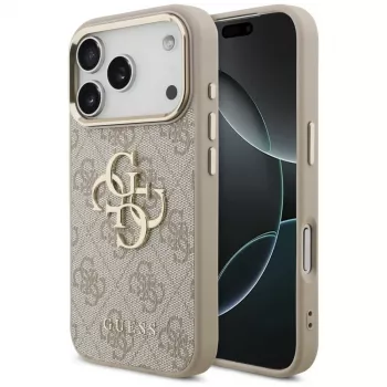 GUESS 4G Big Classic Logo futrola za Apple iPhone 17 Pro / 18 Pro - ružičasto zlato