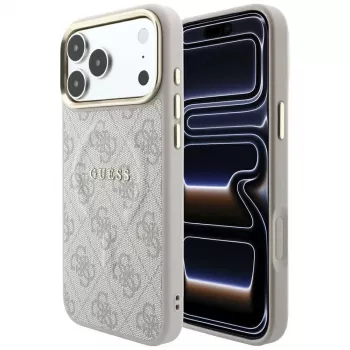 GUESS Embossed 4G Classic MagSafe futrola za iPhone 17 Pro / 18 Pro - ružičasta