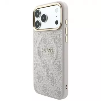 GUESS Embossed 4G Classic MagSafe futrola za iPhone 17 Pro / 18 Pro - ružičasta