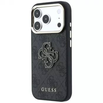 GUESS 4G & Big Resin Logo futrola za iPhone 17 Pro Max / 18 Pro Max - crna