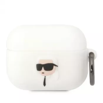 Karl Lagerfeld KLAPRUNIKH AirPods Pro futrola bijela silikon Karl Head 3D