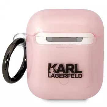 Karl Lagerfeld Ikonik Choupette AirPods 1/2 futrola roza
