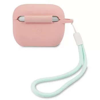 GUESS GUACAPLSVSPG AirPods Pro futrola silikon vintage roza zelena