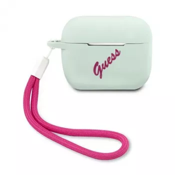 GUESS Vintage silikonska futrola za AirPods Pro - plava fuksija