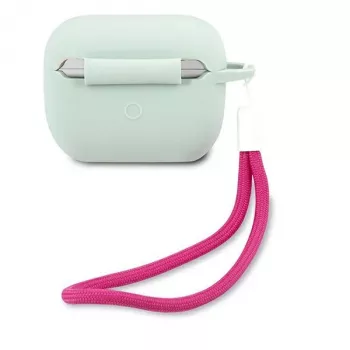 GUESS Vintage silikonska futrola za AirPods Pro - plava fuksija