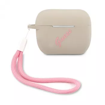 GUESS Vintage silikonska futrola za Apple AirPods Pro - siva roza