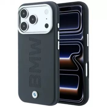 BMW Signature Centered Deboss MagSafe Case for iPhone 18 Pro / 17 Pro - Grey