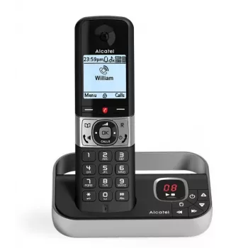 Alcatel F890 Voice DECT bežični telefon s automatskom sekretaricom, crno-srebrni